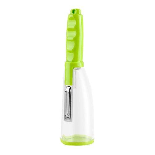Multifunctional Vegetable Fruit Skin Peeler for Kitchen with Storage Container, Non-Slip Handle (Green) - Toytexx Multifunctional Vegetable Fruit Skin Peeler for Kitchen with Storage Container, Non-Slip Handle (Green) - Toytexx